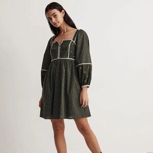 Madewell - Floral Mix Square-Neck Mini Dress Size 6 NWT